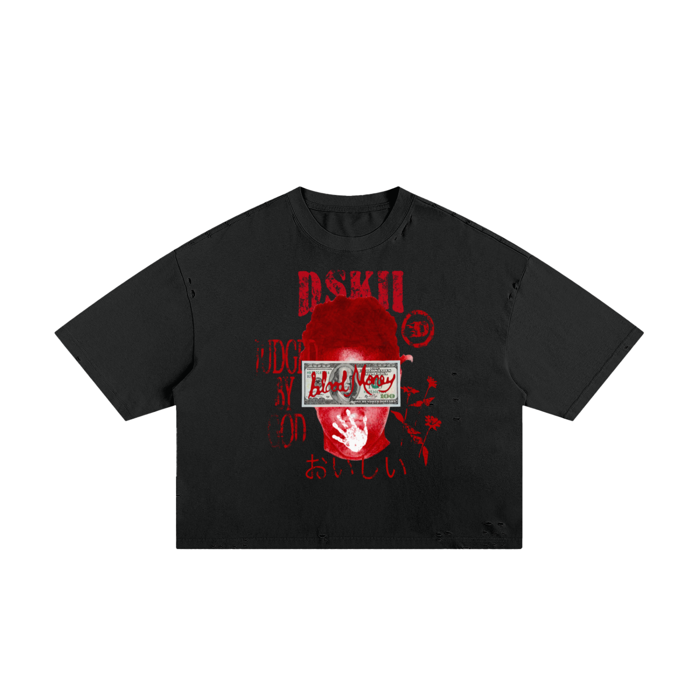 Blood money Boxy Tee (black)